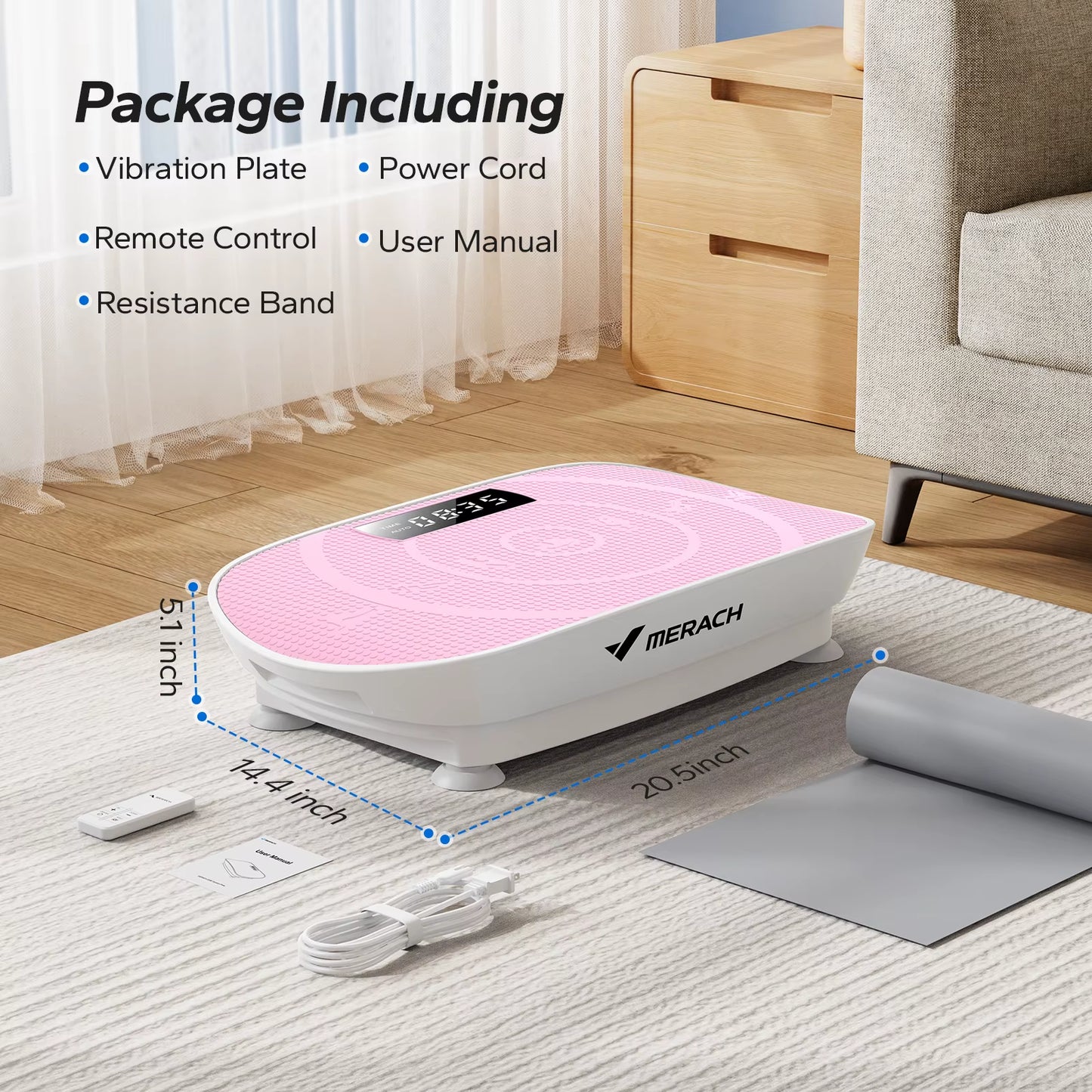 Vibration Plate Exercise Machine Whole Body Workout Power Vibrate Fitness Platform Vibration Plate Weight Loss & Shaping