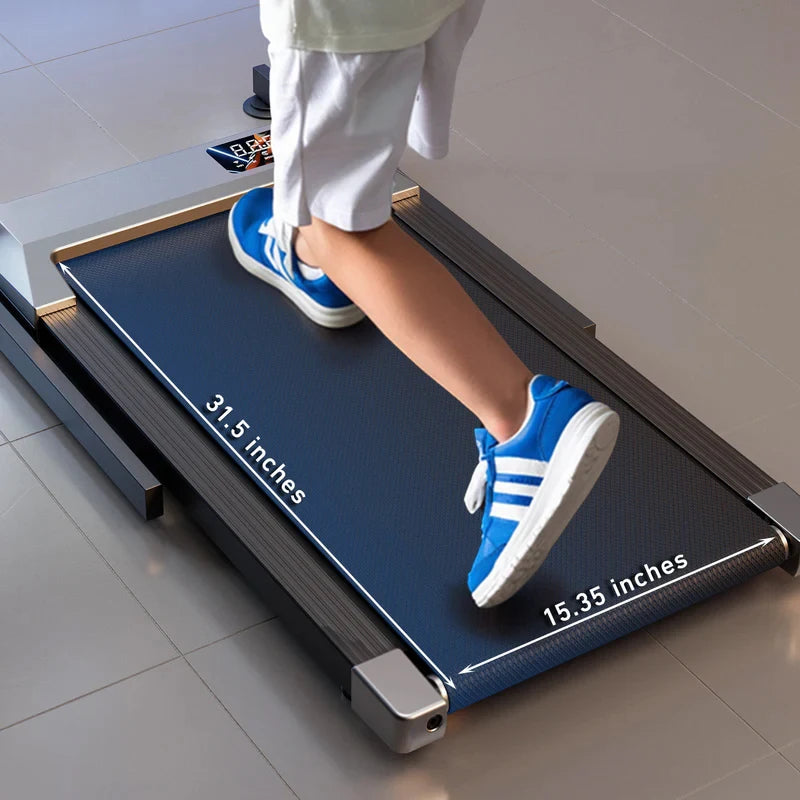 2In1 Walking Pad Treadmill Portable for Home&Office under Desk 15.35*31.5In Belt Treadmill with Max 250Lbs Quiet 45Db Treadmill
