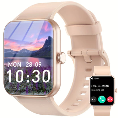 New Waterproof Smart Watch for Women Men 1.85'' HD Screen Bluetooth Fitness&Health Monitoing Smartwatch for Android IOS