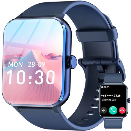 New Waterproof Smart Watch for Women Men 1.85'' HD Screen Bluetooth Fitness&Health Monitoing Smartwatch for Android IOS