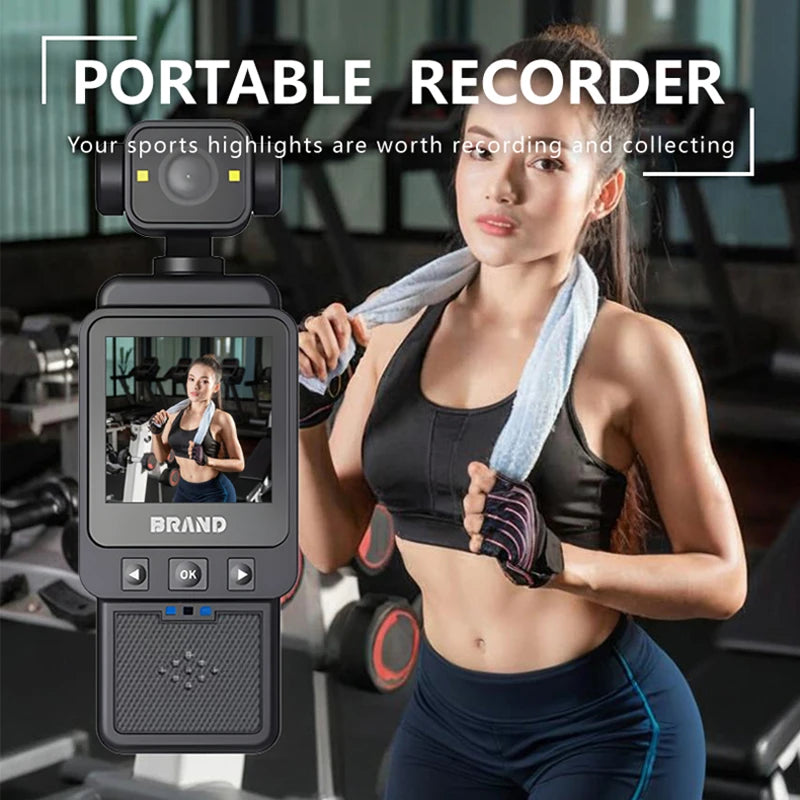 Xiaomi Portable Recorder Waterproof Action Camera with Front LCD Touch Rear Screens 4K 1080P Ultra HD Video 180° Screen Rotation