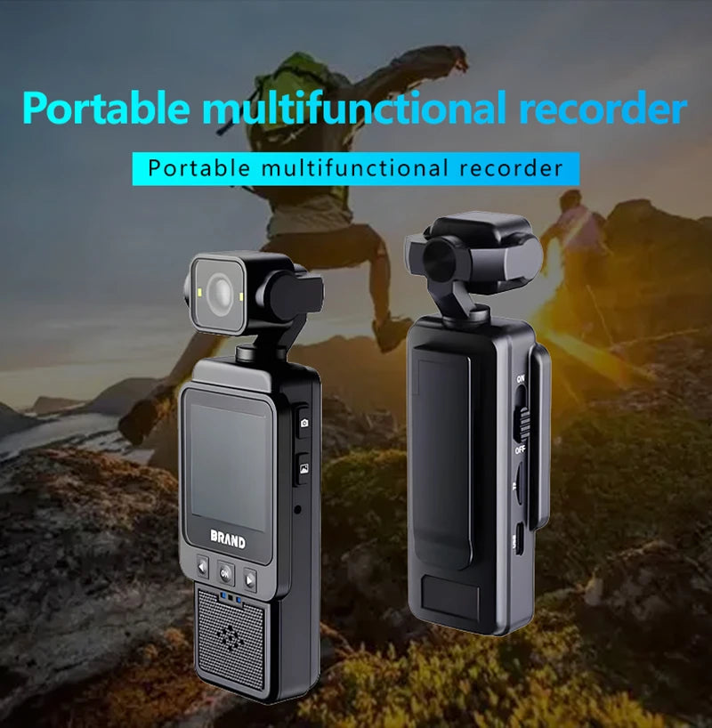 Xiaomi Portable Recorder Waterproof Action Camera with Front LCD Touch Rear Screens 4K 1080P Ultra HD Video 180° Screen Rotation