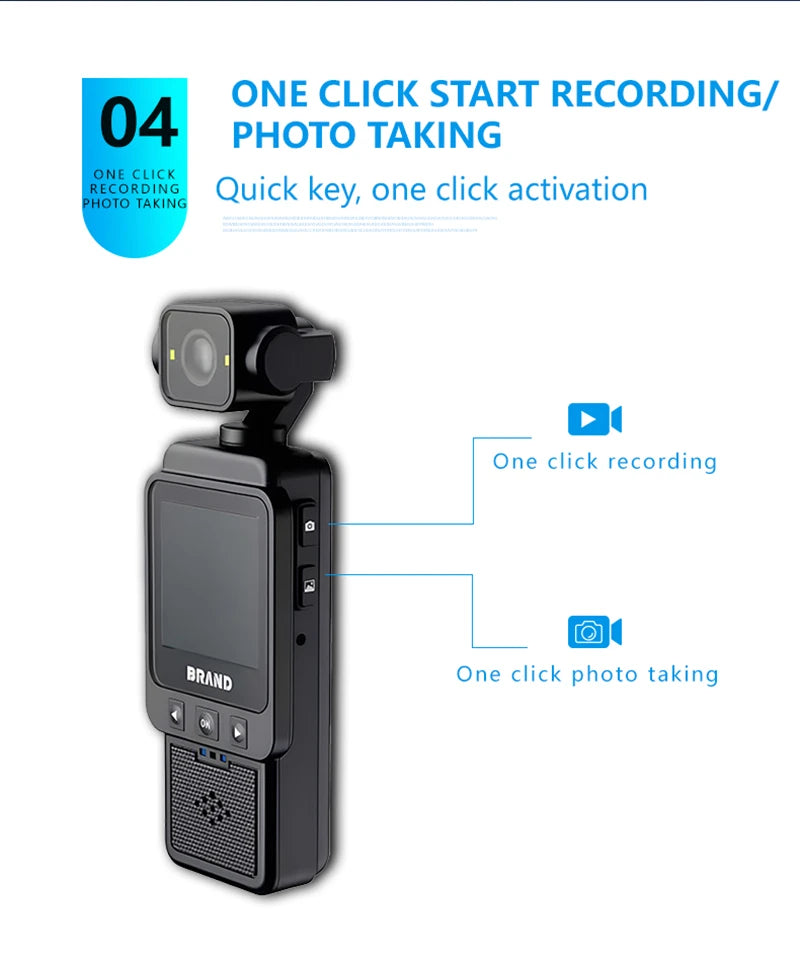 Xiaomi Portable Recorder Waterproof Action Camera with Front LCD Touch Rear Screens 4K 1080P Ultra HD Video 180° Screen Rotation