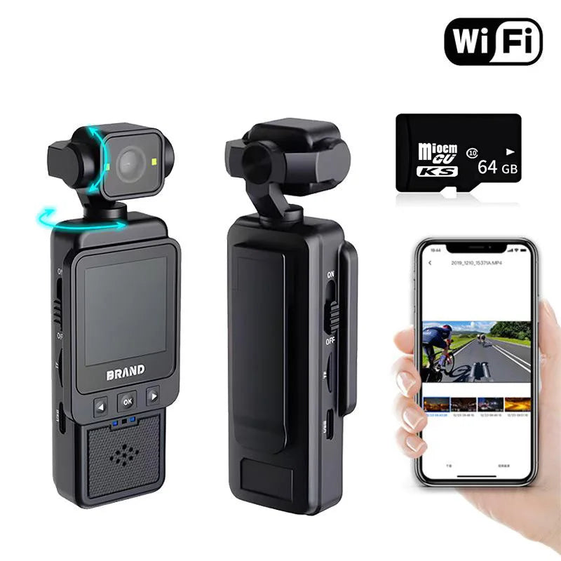 Xiaomi Portable Recorder Waterproof Action Camera with Front LCD Touch Rear Screens 4K 1080P Ultra HD Video 180° Screen Rotation