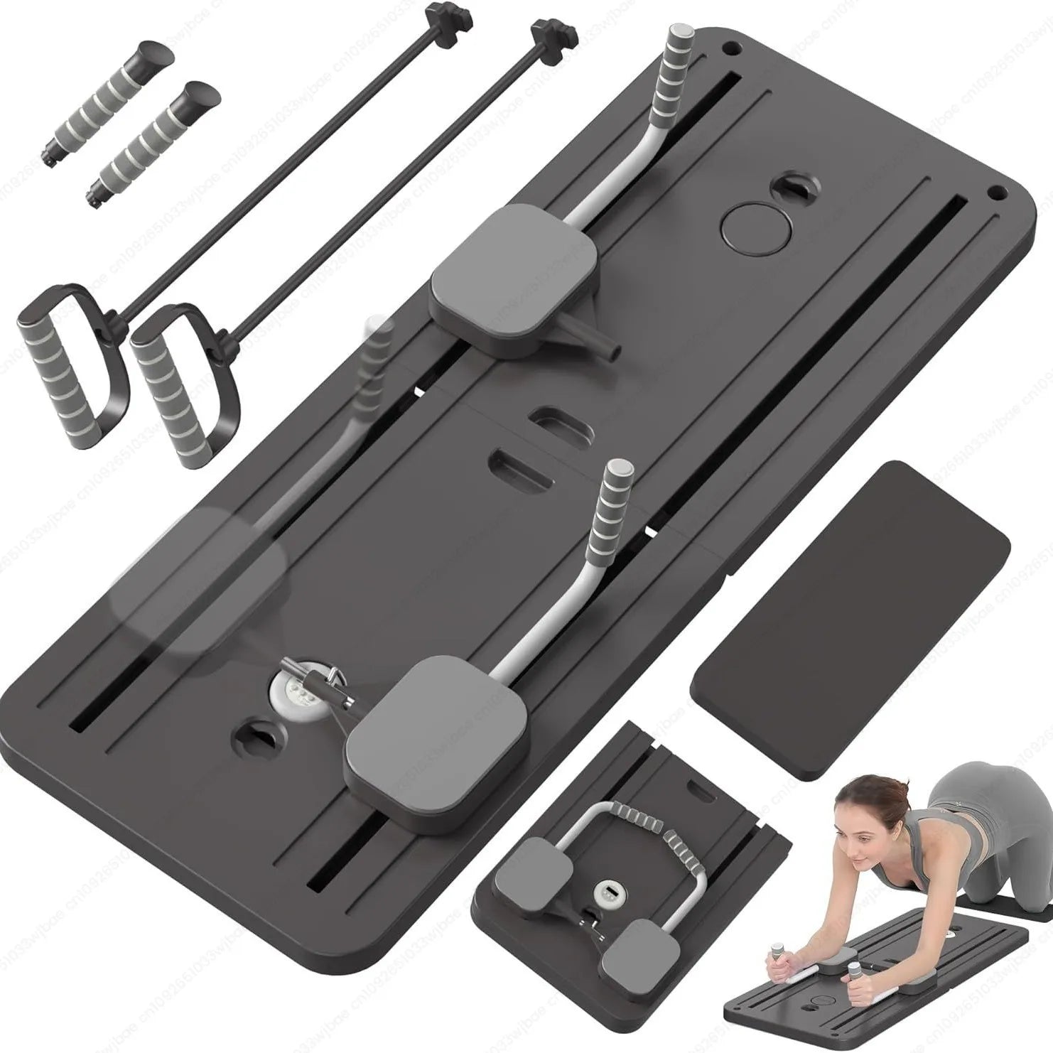 Multi Functional Four in One Foldable Pilates Board Abdominal Trainer Chest Muscle Exercise Flat Brace