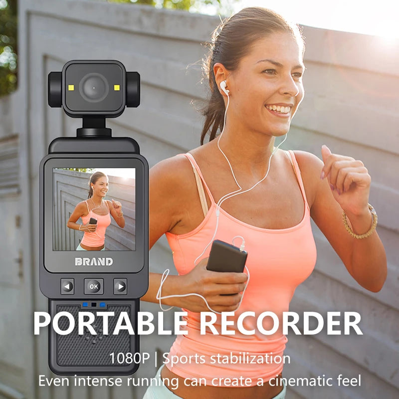 Xiaomi Portable Recorder Waterproof Action Camera with Front LCD Touch Rear Screens 4K 1080P Ultra HD Video 180° Screen Rotation